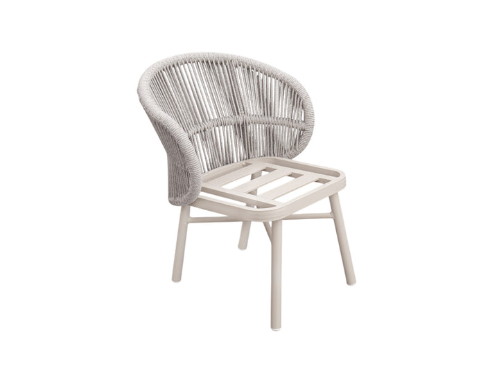 Corella Aluminium and Rope Outdoor Dining Chair