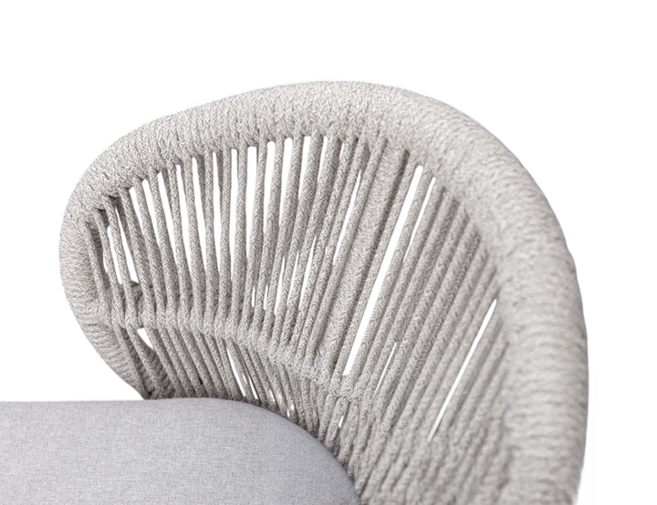 Corella Aluminium and Rope Outdoor Dining Chair