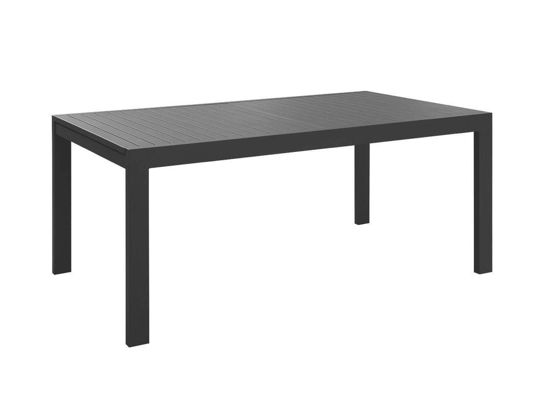 Cumulus Aluminium Outdoor Patio Extension Dining Table 180-240 X 100cm, Colour: Dark Grey,