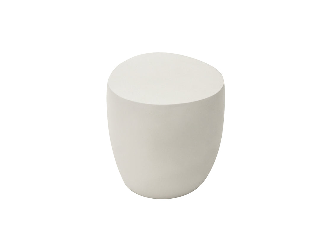 Ikaria Cobble Side Table, Colour: Cream White,