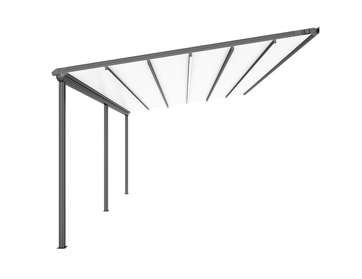 Dover Motorised Wall Mounted Pergola with Retractable Canopy