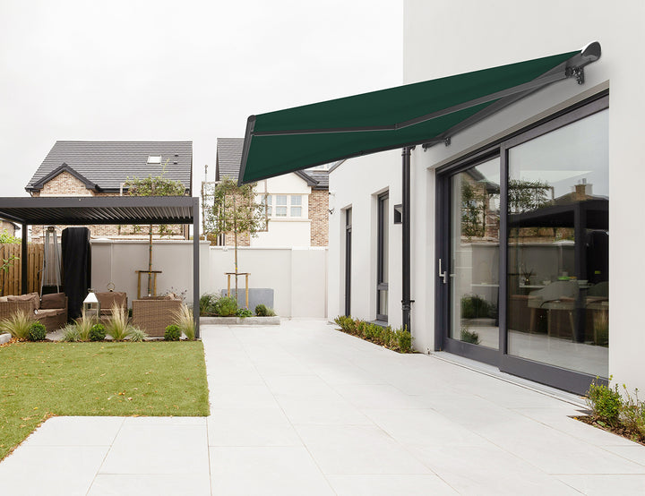 Etna Half Cassette Motorised Retractable Awning(valance removable)