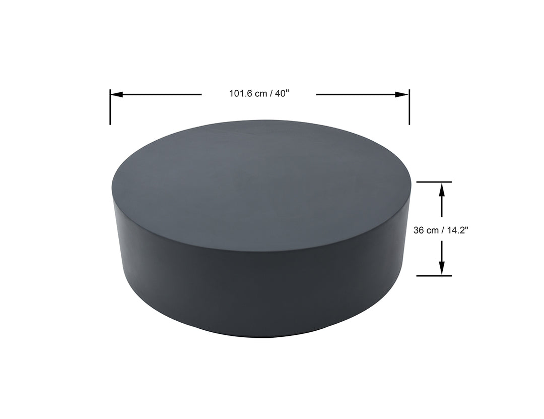 Rome Coffee Table Large Slate Black, Colour: Slate Black,