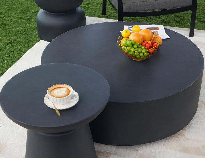 Rome Coffee Table Large Slate Black, Colour: Slate Black,