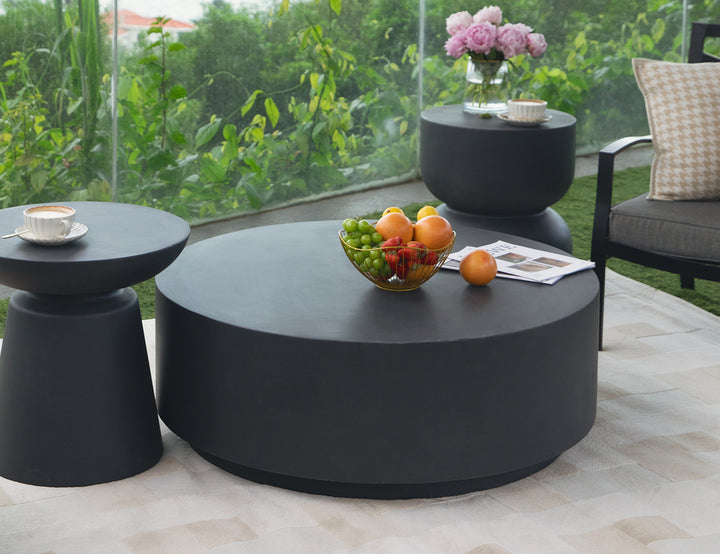 Rome Coffee Table Large Slate Black, Colour: Slate Black,