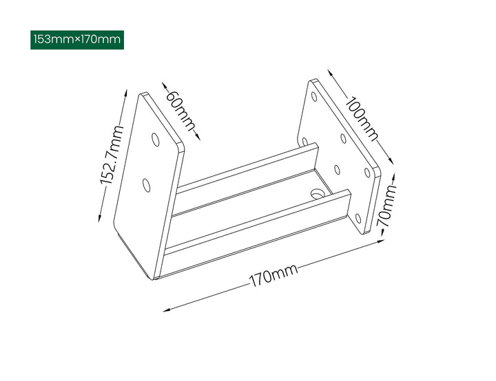 Fascia Wall Mounted Pergola Bracket