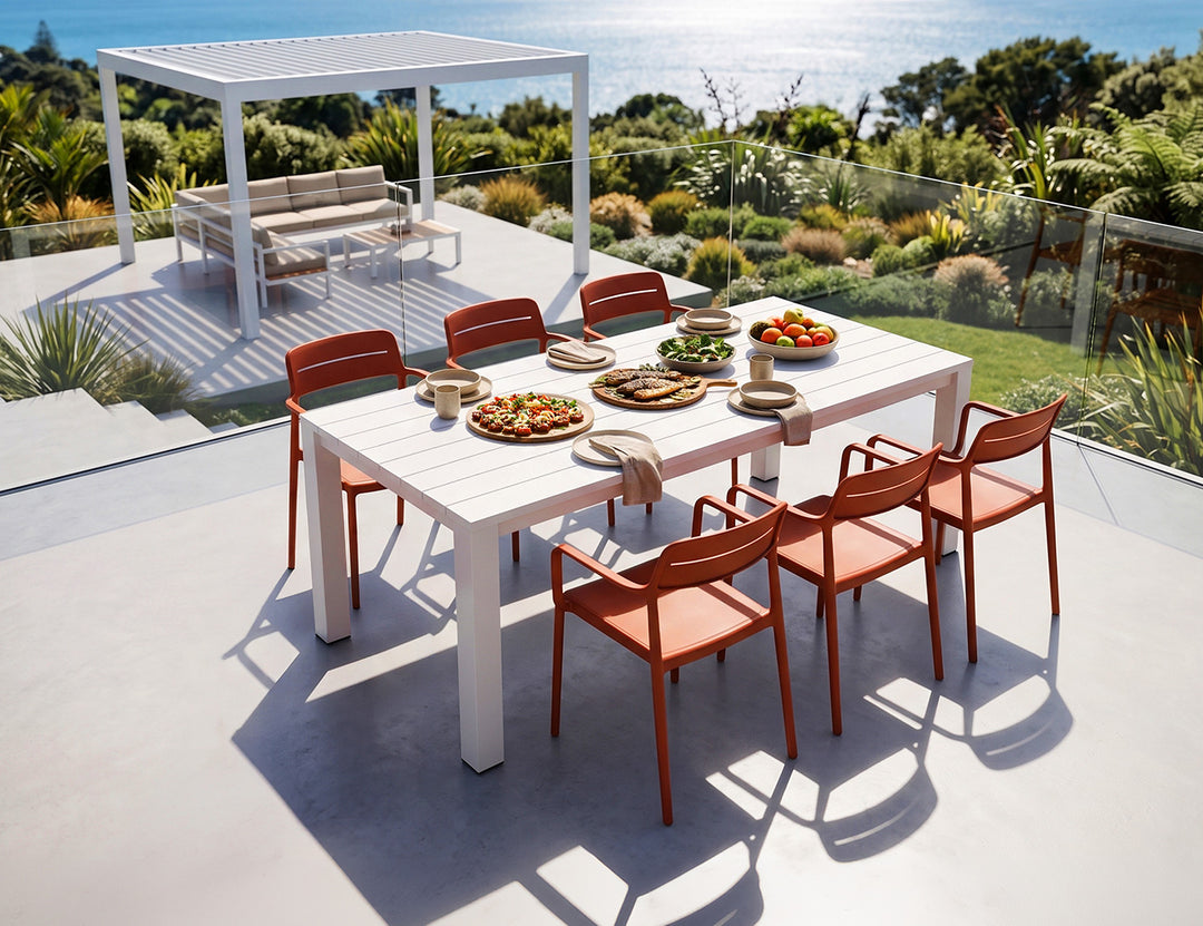 Ficus Table With Aha Chairs 7-Piece Dining Set