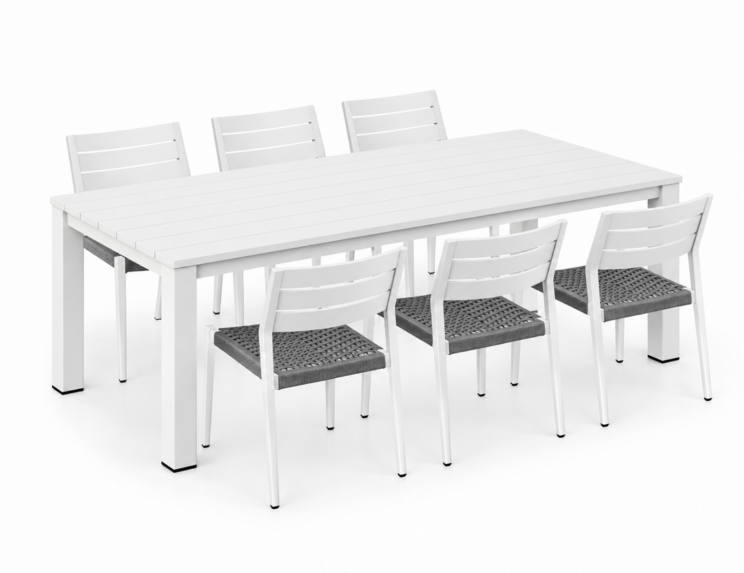 Ficus Table With Passerine Chairs 7-Piece Dining Set