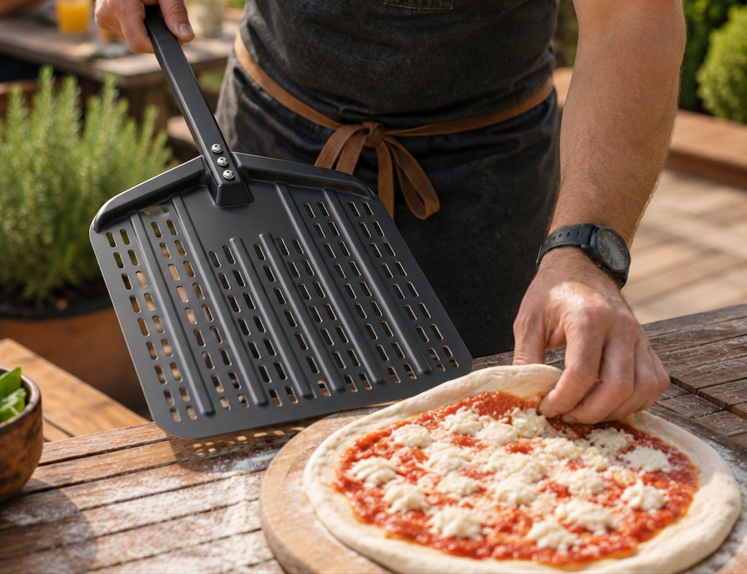 Colorado Beast Perforated Pizza Peel with Long Handle