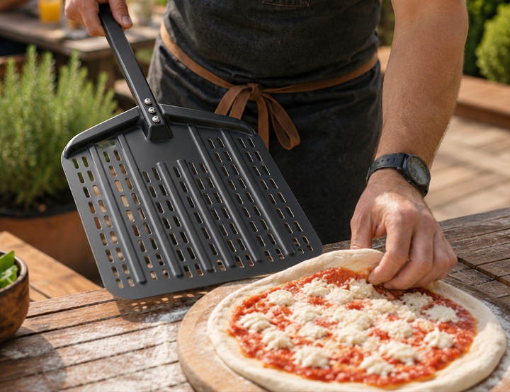 Colorado Beast Perforated Pizza Peel with Long Handle
