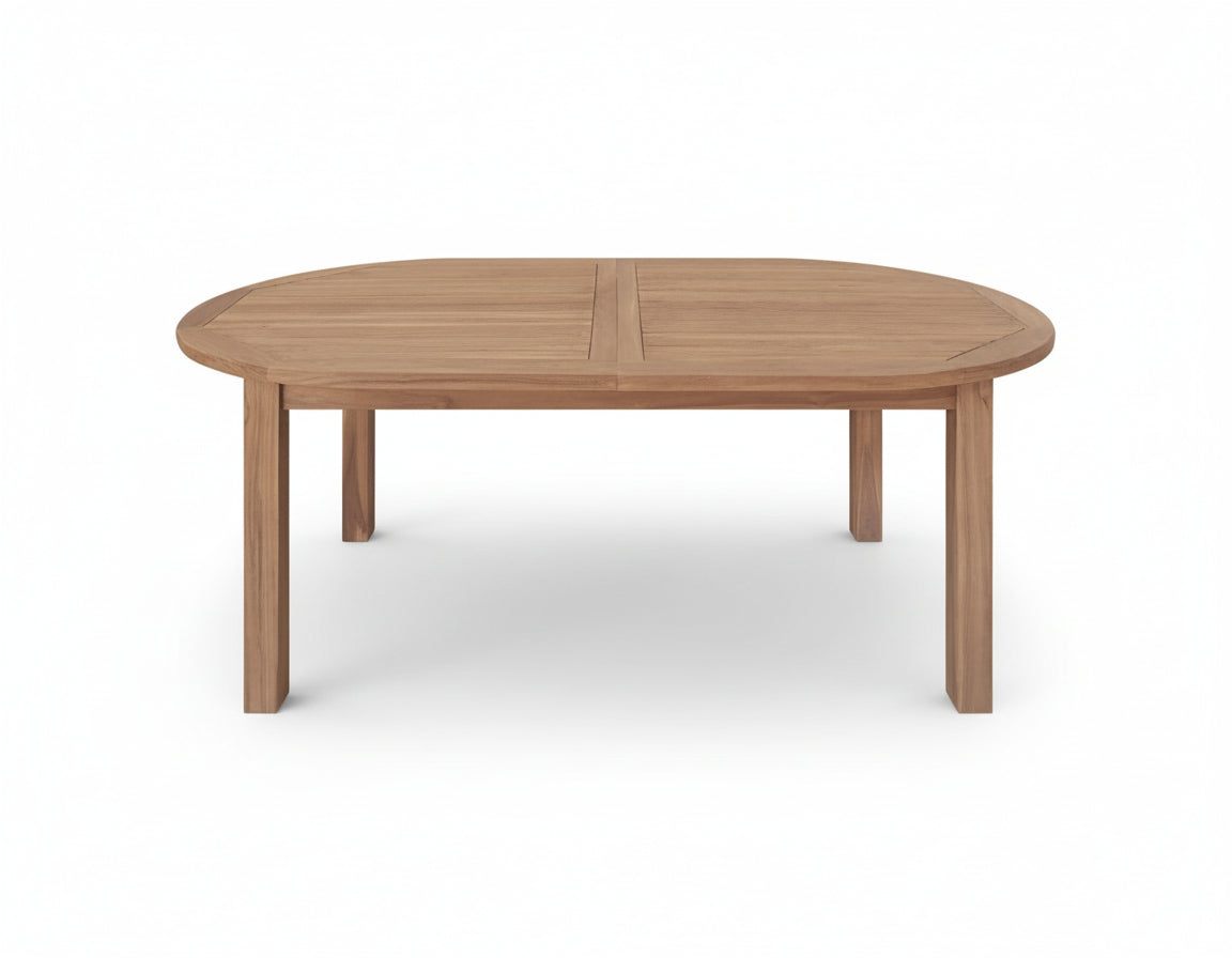 Fletcher Oval Teak Extension Dining Table – 180–240cm