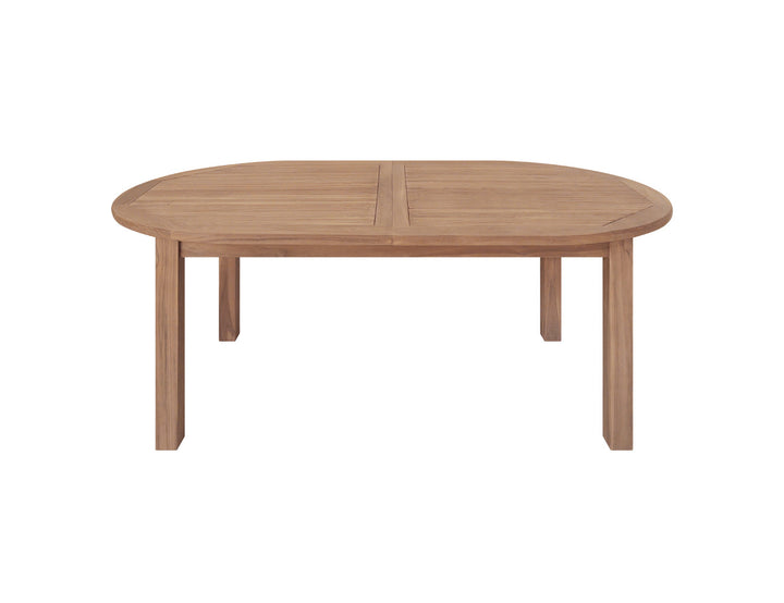 Fletcher Oval Teak Outdoor Extension Dining Table – 180–240cm