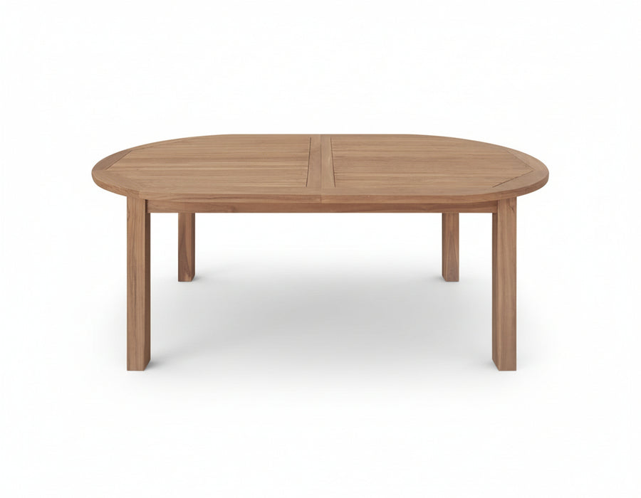 Fletcher Oval Teak Extension Dining Table – 180–240cm