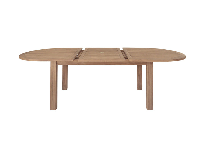 Fletcher Oval Teak Outdoor Extension Dining Table – 180–240cm