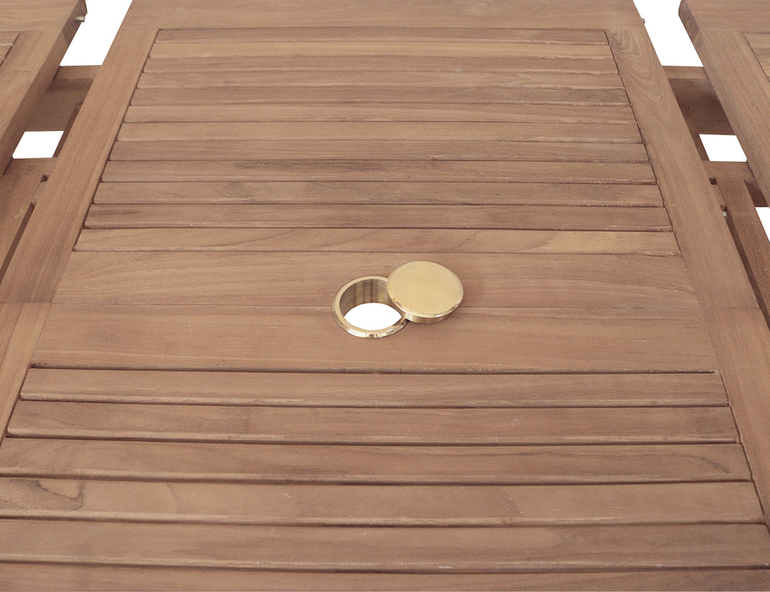 Fletcher Oval Teak Outdoor Extension Dining Table – 180–240cm