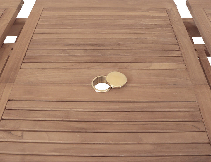 Fletcher Oval Teak Outdoor Extension Dining Table – 180–240cm