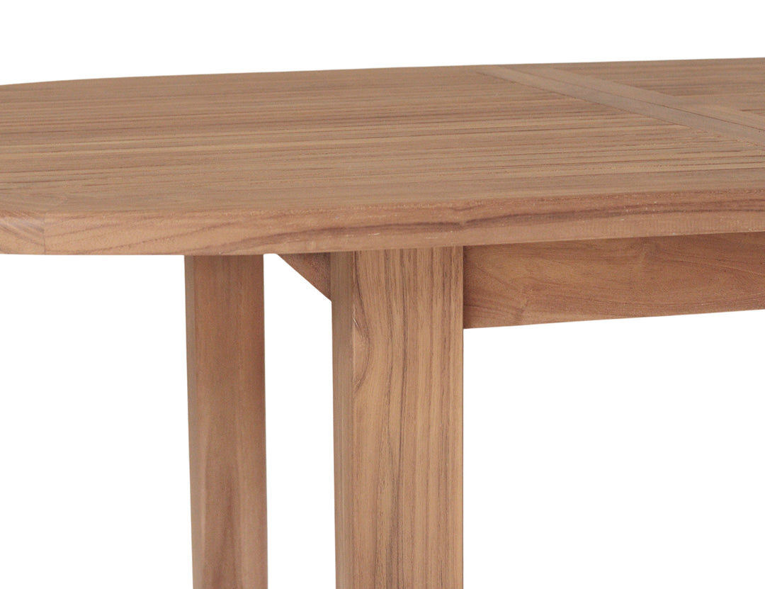 Fletcher Oval Teak Outdoor Extension Dining Table – 180–240cm