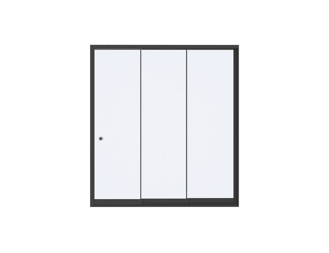 Frameless Glass Sliding door For Mediterranean-SKY Wall Mounted Louvre Roof Pergola
