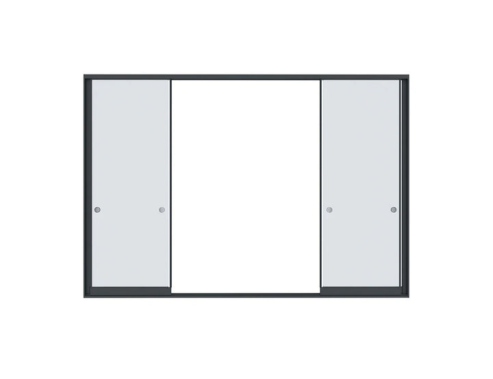 Frameless Glass Sliding door For Mediterranean-SKY Wall Mounted Louvre Roof Pergola