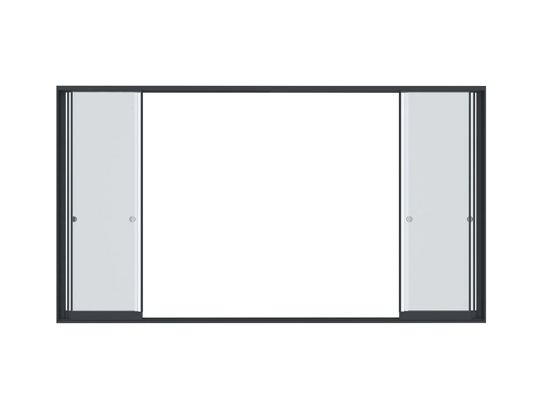 Frameless Glass Sliding door For Mediterranean-SKY Wall Mounted Louvre Roof Pergola