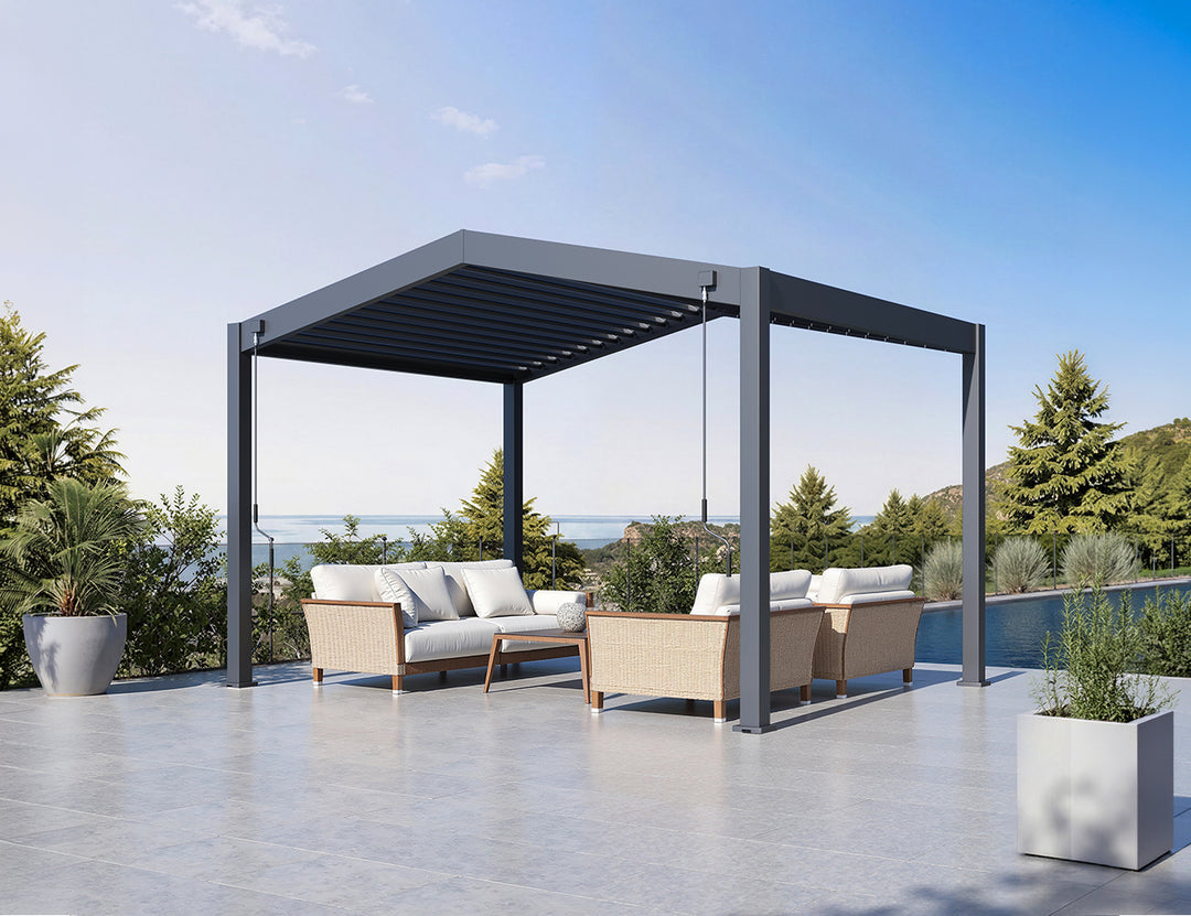 Aspiring Manual Gable Roof Louvred Pergola