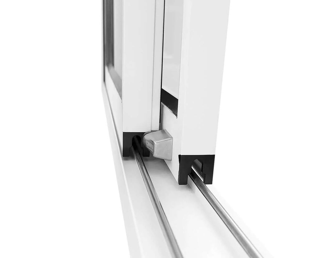 Frame Glass Sliding door For Mediterranean-SKY Wall Mounted Louvre Roof Pergola