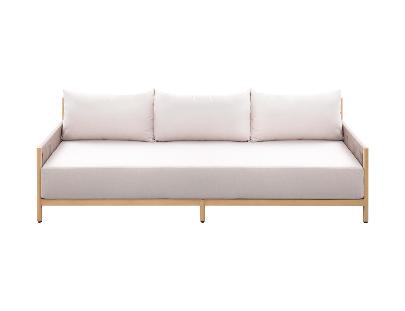 Goldentail 3 Seater Aluminium and Rope Sofa