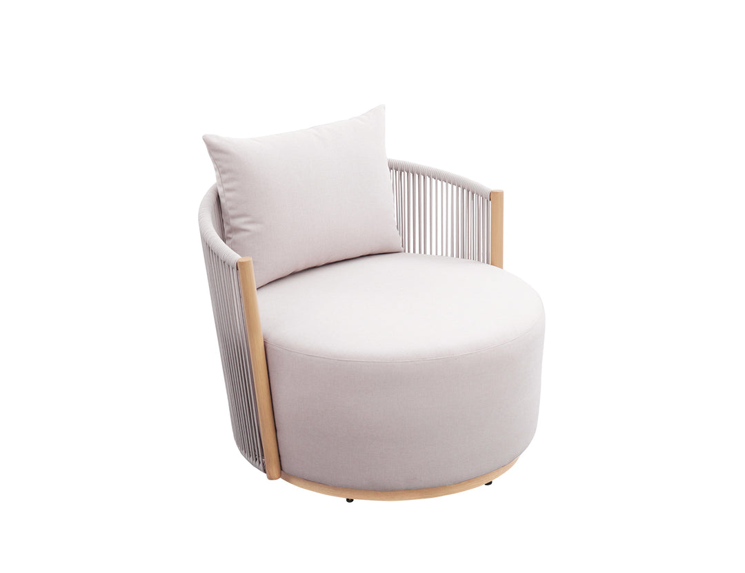 Goldfinch Aluminium and Rope Swivel Chair