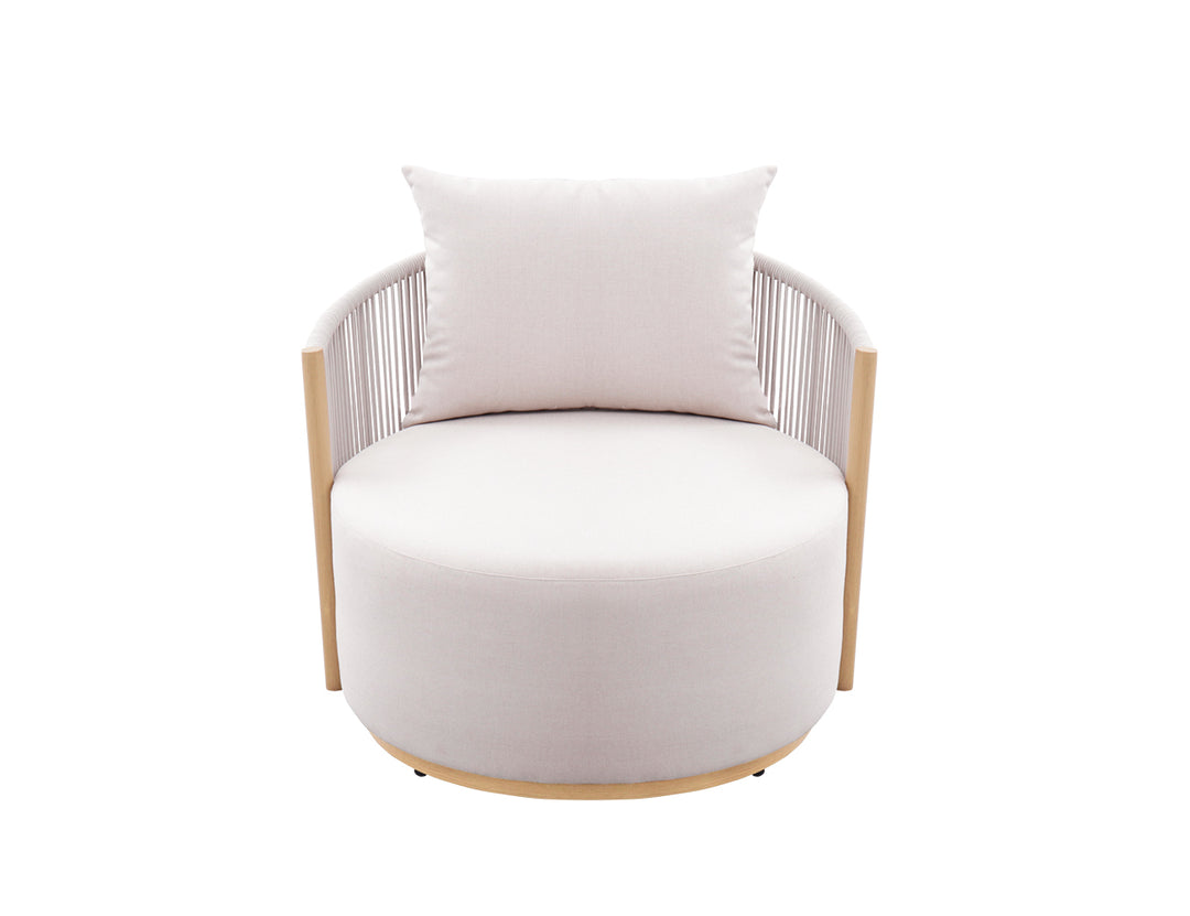 Goldfinch Aluminium and Rope Swivel Chair