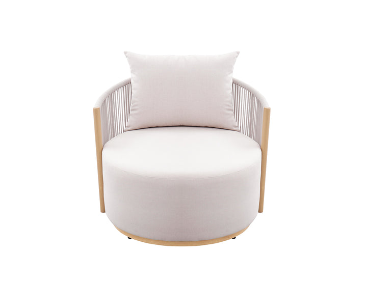 Goldfinch Aluminium and Rope Swivel Chair