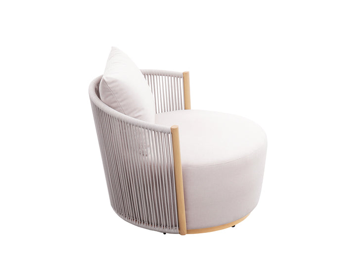 Goldfinch Aluminium and Rope Swivel Chair