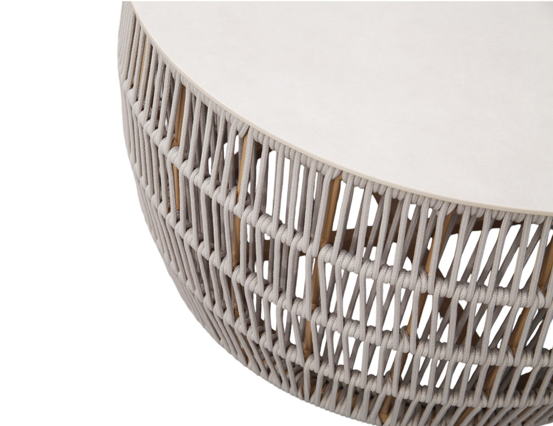 Goldfinch Aluminium and Rope coffee Table