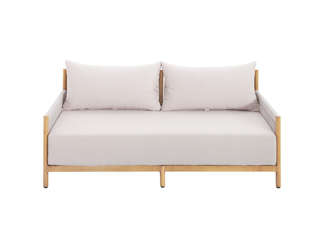 Goldfinch Loveseat Aluminium and Rope Sofa