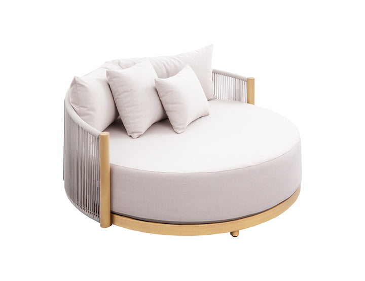 Goldfinch Outdoor Aluminium and Rope Round Daybed