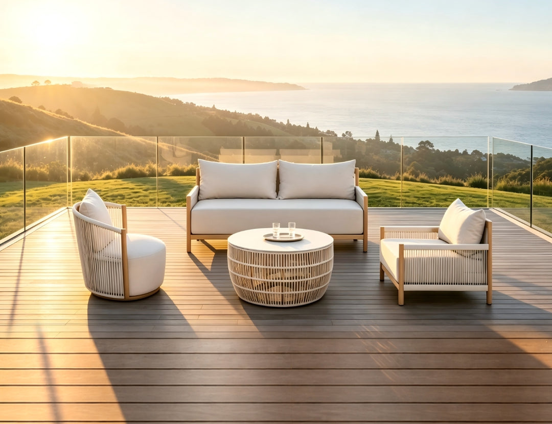 Goldfinch Aluminium and Rope  Side Table