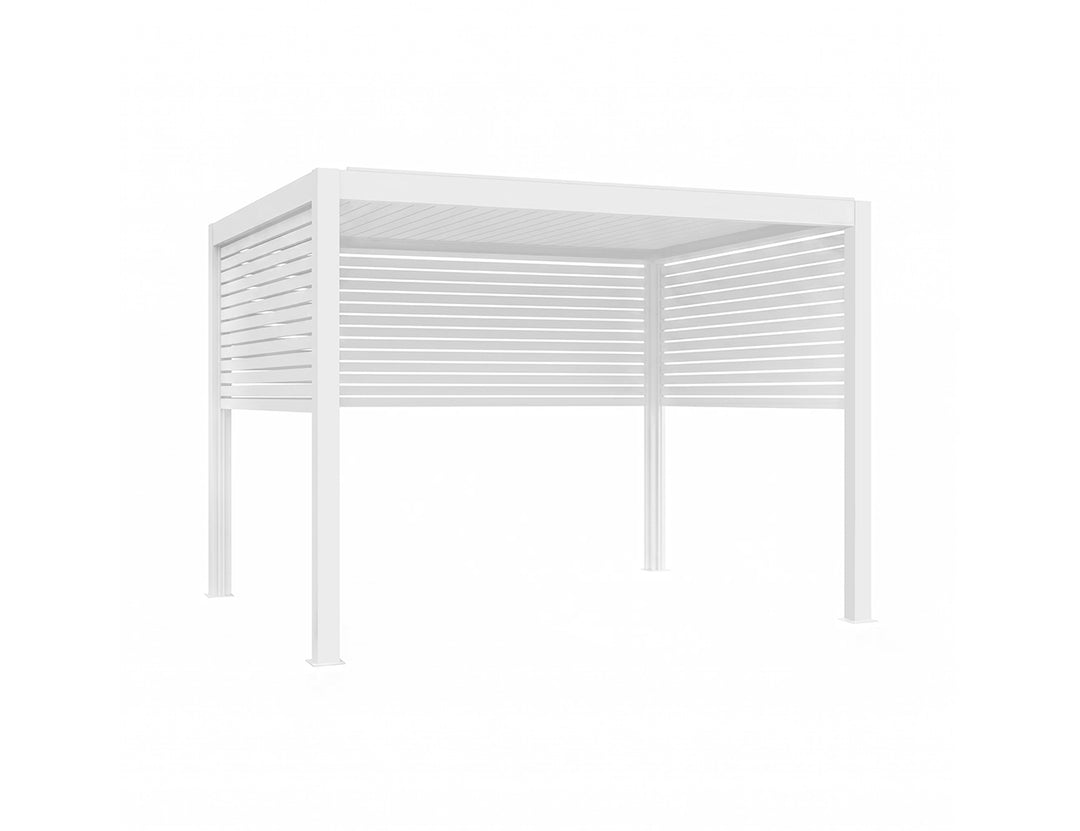 Half Height Slatted Privacy Screen for Tasman Freestanding pergola