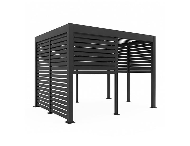 Half Height Slatted Privacy Screen for Tasman Freestanding pergola