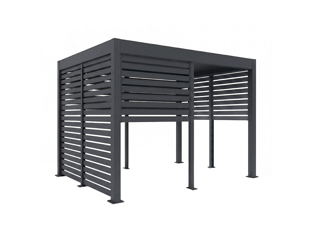 Half Height Slatted Privacy Screen for Tasman Freestanding pergola