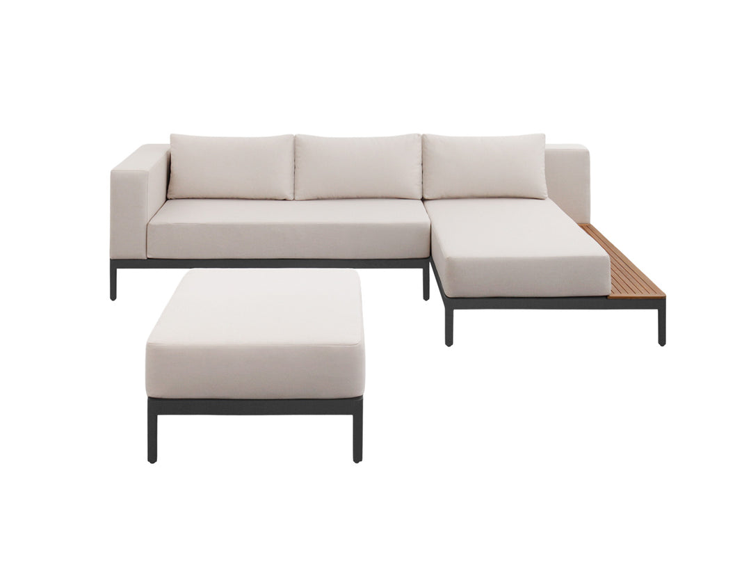 Hornbill Outdoor Sofa With Ottoman 3PCS