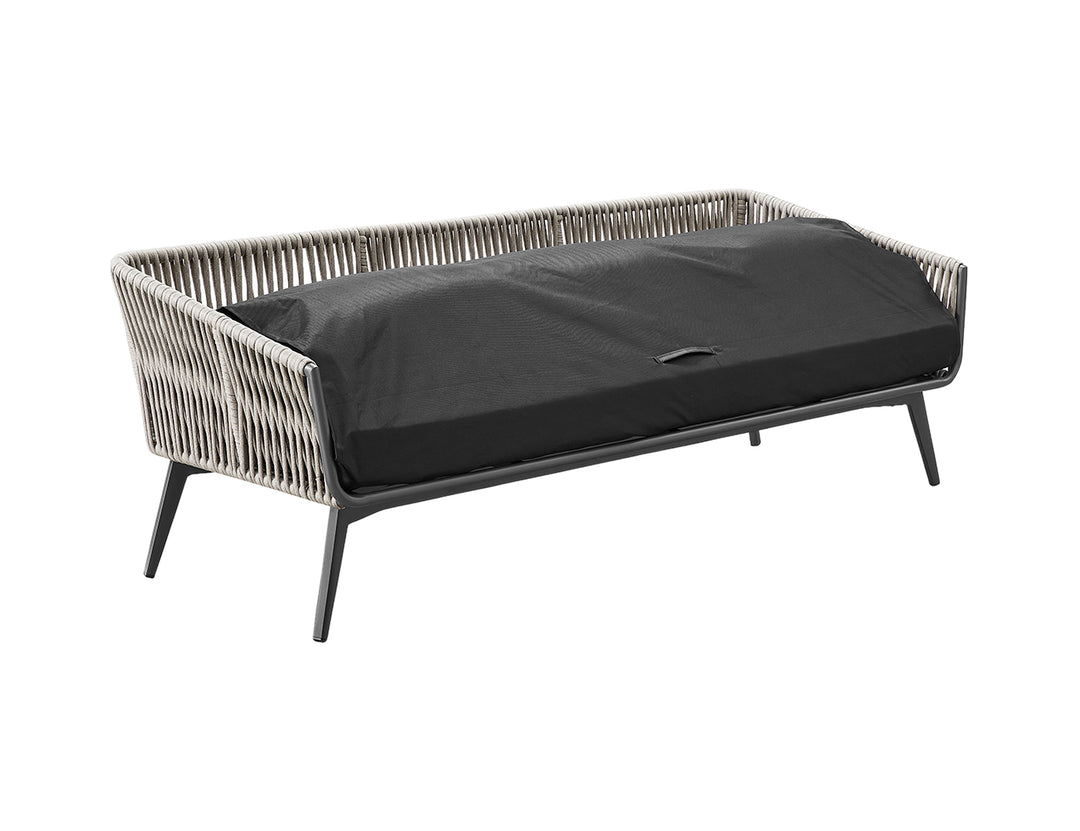 Kereru Aluminium and Rope Outdoor 3 Seater Sofa