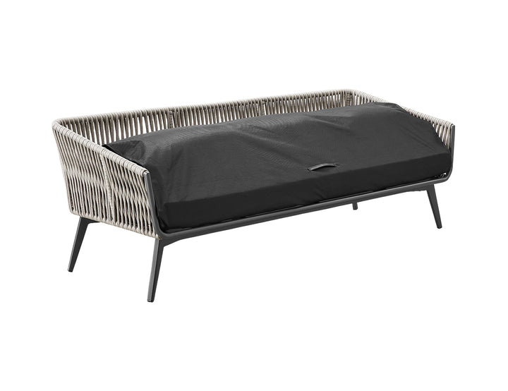 Kereru Aluminium and Rope Outdoor 3 Seater Sofa