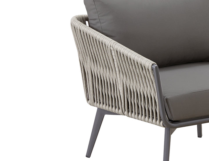 Kereru Aluminium and Rope Outdoor Armchair