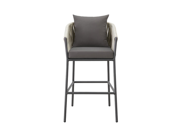 Kereru Aluminium and Rope Outdoor Bar Chair