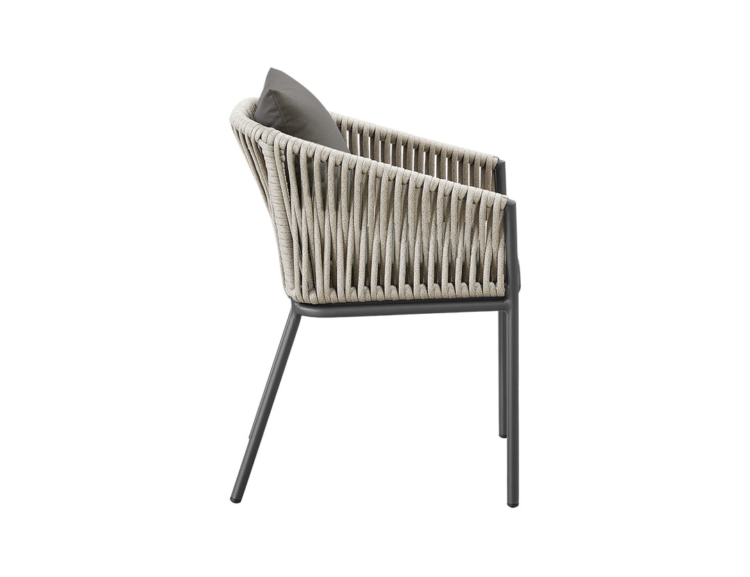 Kereru Aluminium and Rope Outdoor Dining Chair