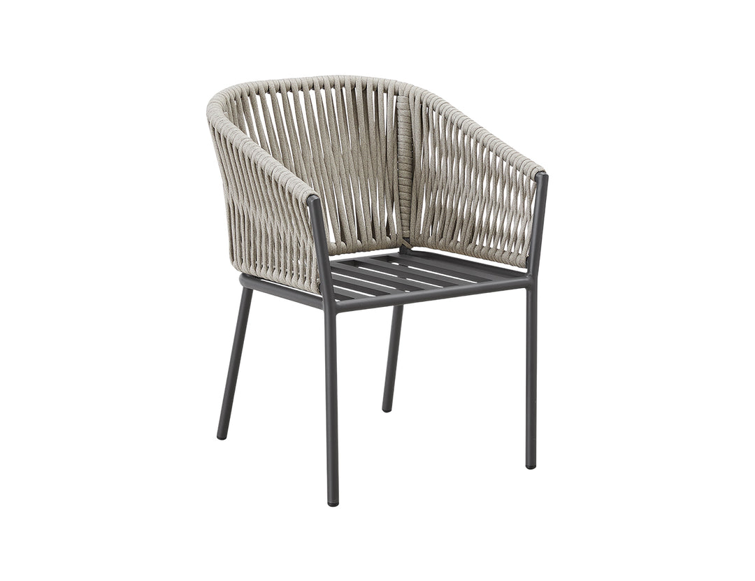 Kereru Aluminium and Rope Outdoor Dining Chair