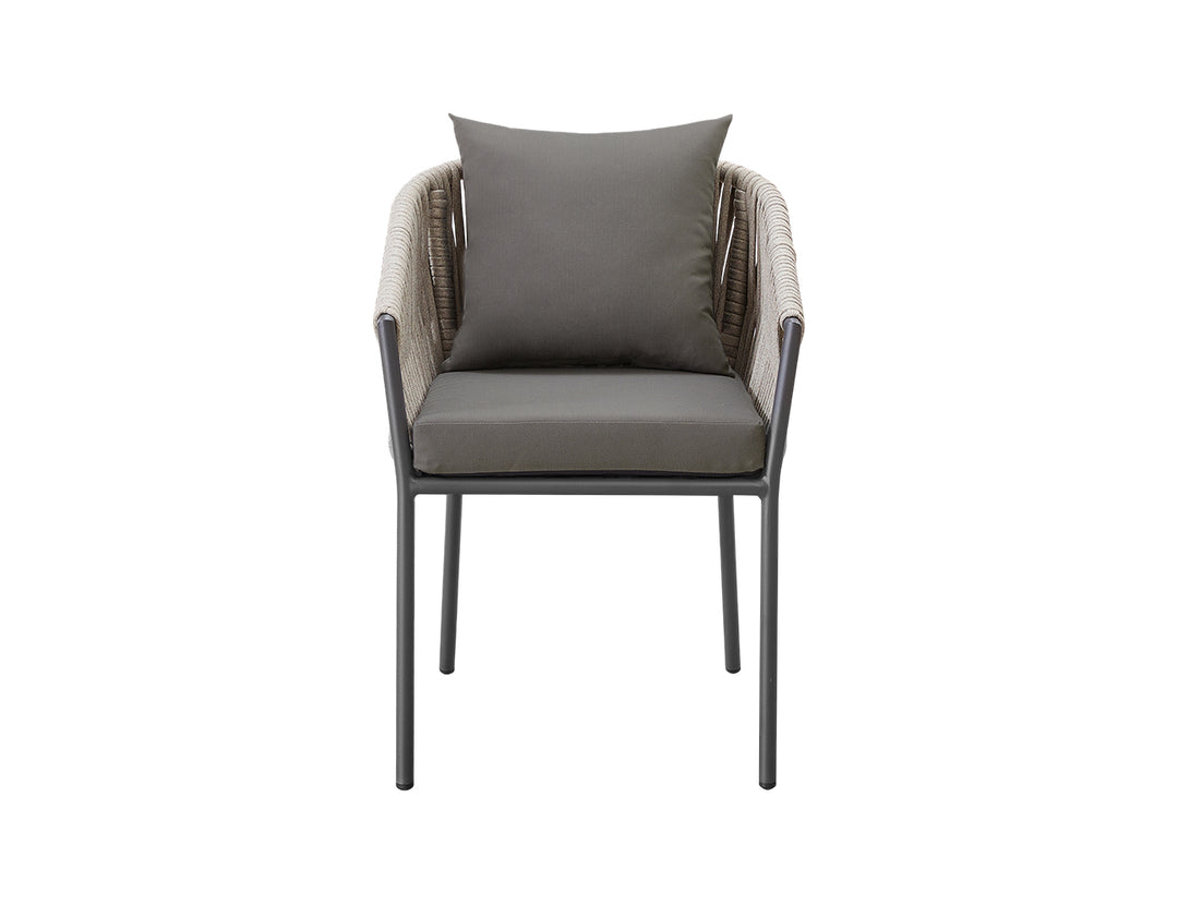 Kereru Aluminium and Rope Outdoor Dining Chair