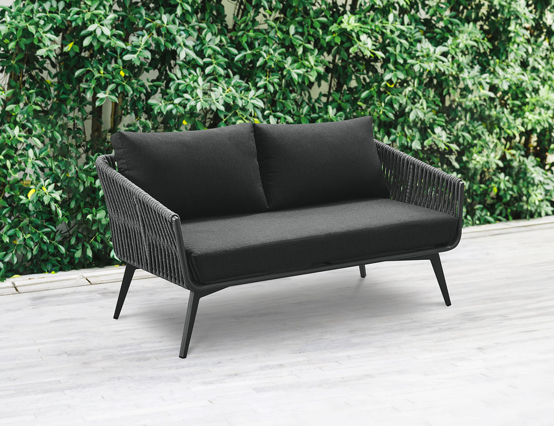 Kereru Aluminium and Rope Outdoor Loveseat