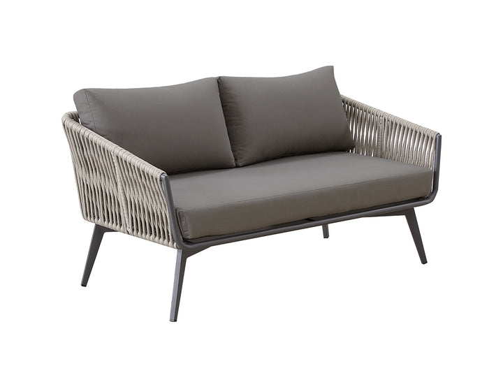 Kereru Aluminium and Rope Outdoor Loveseat