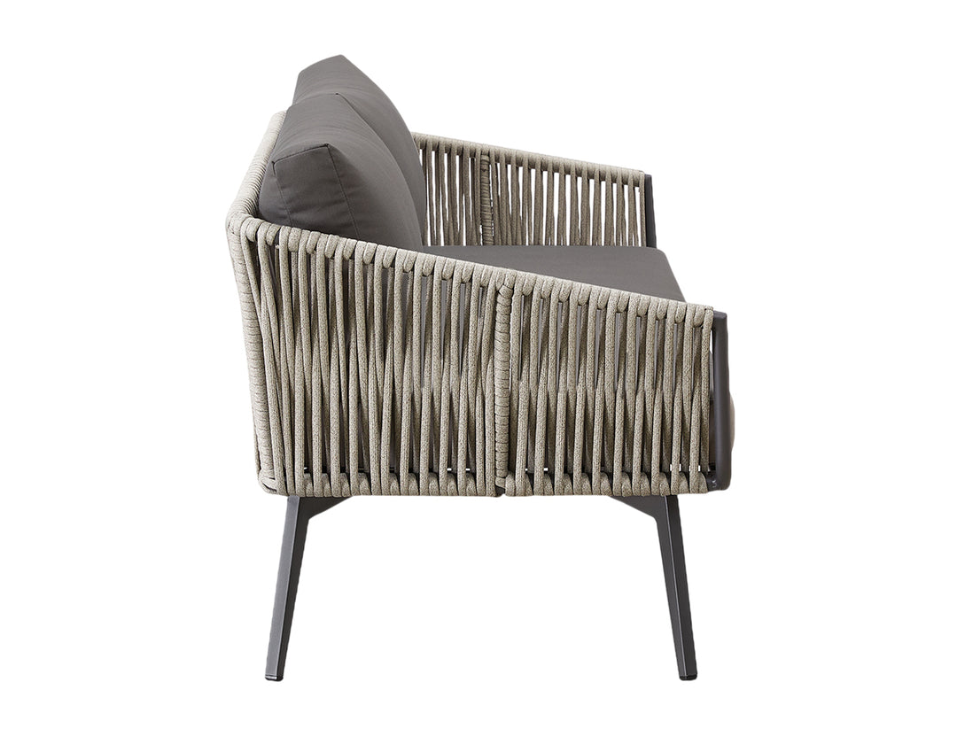 Kereru Aluminium and Rope Outdoor Loveseat