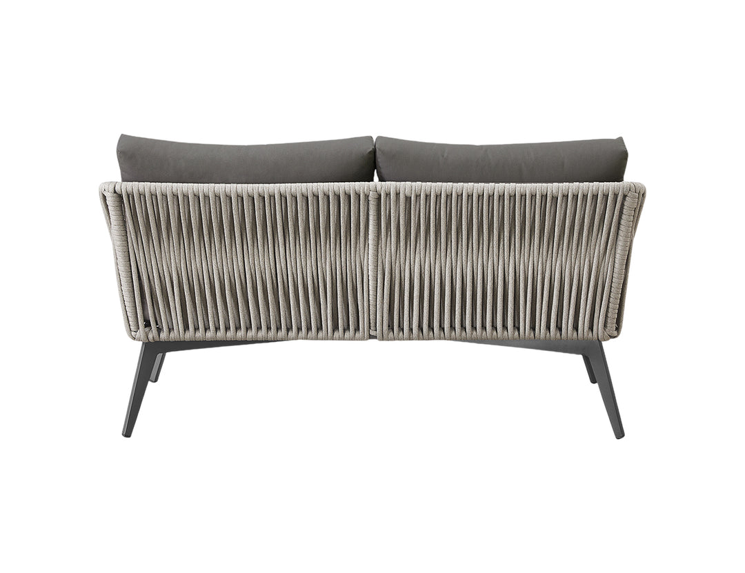 Kereru Aluminium and Rope Outdoor Loveseat